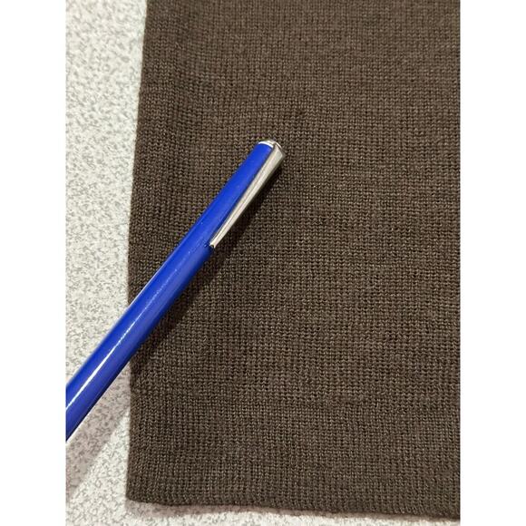 BCBGMaxazria Sz L‎ Dolman Kimono Scallop Sleeve Wool Wrap Sweater Zig Zag Retro - Picture 5 of 11